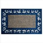 Strend Pro Covoras intrare, model ornamental, Strend Pro MagicHome RBP 156, 45x75cm, cauciuc/panama, albastru Pres