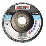 Könner & Söhnen Disc lamelar frontal, Konner 260, 115x22 mm, A80, Zirconiu, lamelar, pentru oțel inoxidabil