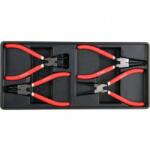 TOYA Set 4 clesti seger 180mm, Cr-V, Yato, pentru dulapuri scule Cleste