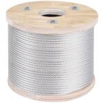 Vevor Cablu din Otel Inoxidabil, 7 x 19 Diametru 4.8 mm, Lungime 76 m, rezistenta la rupere 1678 kg