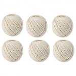 Micul Fermier Set 6 ghem sfoara bumbac Micul Fermier, 100gr, culoare alb