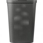 Curver Cos rufe, Curver Infinity Recycled 60L, Negru, 44x60x35 cm
