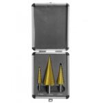 Strend Pro Set 3 burghie in trepte, Strend Pro Titan, trusa aluminiu, 4-12/20/32 mm Burghiu