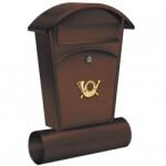 TOYA Cutie postala Vorel 78592, otel, 480x280x80mm, Maro, 2 chei, cu suport de ziar