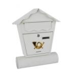 Strend Pro Cutie postala cu suport de ziar, Strend Pro Nestor, alba, 45x37x10 cm