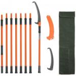 Vevor Fierastrau extensibil Vevor lungime 2.24-8.24 m, elemente din fibra de sticla, Lama otel carbon Fierastrau