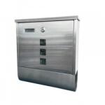 Strend Pro Cutie postala din inox Strend Pro GL-21, gri, 340x310x100 mm, suport de ziar