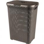 Strend Pro Coș rufe, imitatie ratan, Curver Natural Style 60L, maro inchis, 44x61x34 cm