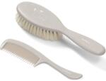 BabyOno Take Care Hairbrush and Comb szett gyermekeknek születéstől kezdődően Gray
