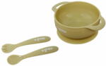 U-GROW Set bol & lingurita silicon, olive, U-Grow (UG-SET11OV) - vexio Set pentru masa bebelusi