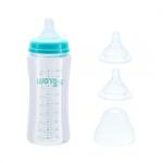 U-GROW Biberon de sticla 260 ml+2 tetine extra (UG0-06BS260) - Technodepo