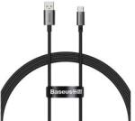 Baseus SUPERIOR adatkábel (USB - Type-C, 100W, PD gyorstöltő, 100cm, törésgátló) FEKETEP10320102114-