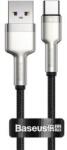 Baseus CAFULE adatkábel (USB - Type-C, 66W, PD gyorstöltő, 25cm, cipőfűző) FEKETECAKF000001