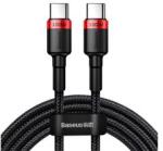 Baseus CAFULE adatkábel (Type-C - Type-C, 100W, PD gyorstöltő 3.0, 200cm, cipőfűző) PIROSCATKLF-AL91 (99626)