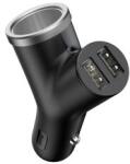 Baseus szivargyújtó adapter (elosztó, szivargyújtó+2 USB aljzat, 40W) FEKETEBSC-C16N_B