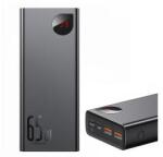 Baseus ADAMAN vésztöltő 2 USB+Type-C aljzat (20000mAh, 65W, PD gyorstöltő 3.0, LED kijelző) FEKETEPP