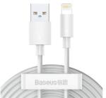 Baseus WISDOM adatkábel 2db (USB - lightning, 20W, PD gyorstöltő, 150cm) FEHÉRTZCALZJ-02