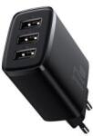 Baseus COMPACT hálózati töltő 3 USB aljzat (17W, gyorstöltő) FEKETECCXJ020101