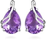 Silver Cat Lenyűgöző ezüst fülbevaló ametiszttel Colored Stones SC589