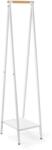 Brabantia Linn Clothes Rack Compact ruhatartó állvány. 340x1700x476mm kompakt méret. 1db alsó teli polc. bambusz rúd. acél váz. fehér - 229862 (229862) Vasaló