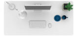 FlexiSpot ONE PIECE Elektromos Íróasztal Lap, 160×80 Cm, Fehér, Otthonra, Irodába (TOP-EG2-W-1608)