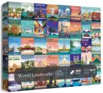 bboldin 1000 db-os puzzle - World Landmarks (Z-1444) (Z-1444)