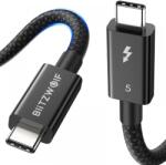 BlitzWolf USB 2.0 Type C Összekötő Fekete 50cm 5907085525211 (5907085525211)