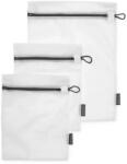 Brabantia Wash Bag. 3 db-os mosózsák készlet. 2 db kisméretű 330x250mm és 1db nagyméretű 450x330mm cipzáras zsák. fehér zsák / sötétszürke cipzár - 149221 (149221) Vasaló
