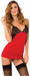 RENÉ ROFÉ Lingerie - 2Pc A-List Chemise & G Set Red S/M Fehérnemű szett