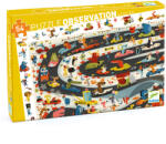 DJECO Megfigyeltető puzzle - Állati autóverseny, 54 db-os - Car rally (DJEDJ07564)