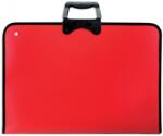 Spree Geantă de desen Spree Art - Cu fermoar , 37 x 54 cm, roşu (59902)