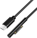 LogiLink USB-C-kábel, USB-C/M MS Surface/M (90 ), PD, fekete, 1, 8 m