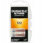 Duracell 312 hallókészülék akkumulátor ActivAir PR41 6db hallókészülékekhez (DURAACTI312)
