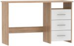 TEMPO KONDELA Számítógépasztal, sonoma tölgyfa/fehér, LARISTOTE NEW - sprintbutor