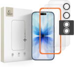 Tech-Protect Sticlă securizată Tech-Protect Easy Set+ pentru iPhone 17, pachet 3 bucăți, aplicare ușoară, transparentă - pcone