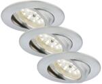 Briloner 7209-039 - 3 darabos LED készlet fürdőszobai süllyesztett lámpatest ATTACH LED/5W/230V IP23 7209-039 (BL2053)