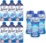 Lenor Spring Awakening illatgyöngy 3x195 g (48 mosás) + Lenor Öblítő Spring Awakening 6x1491 ml (426 mosás)