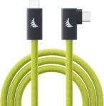 ANGELBIRD Cable I USB-C 3.2 I Solid Flex Tether Cable Right-Angle I Lime I 4, 5 m