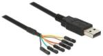 Delock Cable USB male > TTL 6 pin pin header female separate- 1, 8m (83787) (83787) (83787)