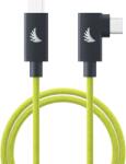 ANGELBIRD Cablu Angelbird Solid Flex USB-C 4.0, unghiular, 32cm, lime