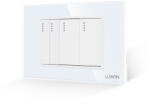 Luxion Intrerupator Mecanic 4 Posturi LUXION cu Rama din Sticla, Standard Italian, 3M