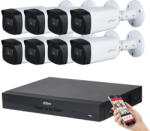 DAHUA 8 kamerás 8MP 4K kamera rendszer szett 40 méter éjjellátással