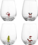 Bloomingville Pahare de Crăciun Misa, 4 buc (82072377) Pahar
