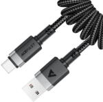 ACEFAST Cablu de Incarcare USB la Type-C, 3A, Fast Charging, 1.2m - (C14-04) - Black (KF2349266)