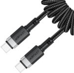 ACEFAST Cablu de Incarcare Type-C la Type-C, 60W, 3A, Fast Charging, 1.2m - (C14-03) - Black (KF2349267) - pcone