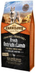 CARNILOVE Adult Dog Small Strucc & Bárány - Excellent Digestion kutyatáp - 2x6 kg