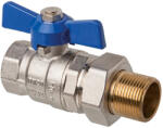 INVENA PROV golyóscsap, pillangókar, hollandival, KB, 1/2", acél (ZK-71-015-J)