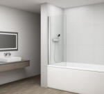  Polysan Rota nyitható kádparaván 750 mm, átlátszó üveg/króm profil FA750 (FA750)