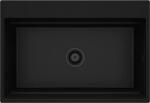 Deante Magnetic gránit mosogató 76x52 cm, matt fekete ZRM_N10B (ZRM_N10B)