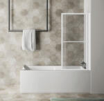 POLYSAN Kagera teleszkópos kádparaván 71x140 cm, matt fehér 30336W (30336W)